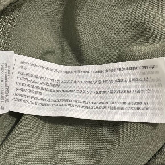 Abercrombie & Fitch Jumpsuit Traveler Jogger Olive Green Size ST SMALL TALL - Picture 6 of 6